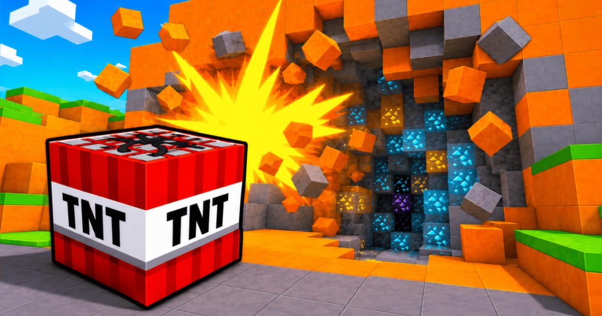 +1 TNT Mining gameplay cover